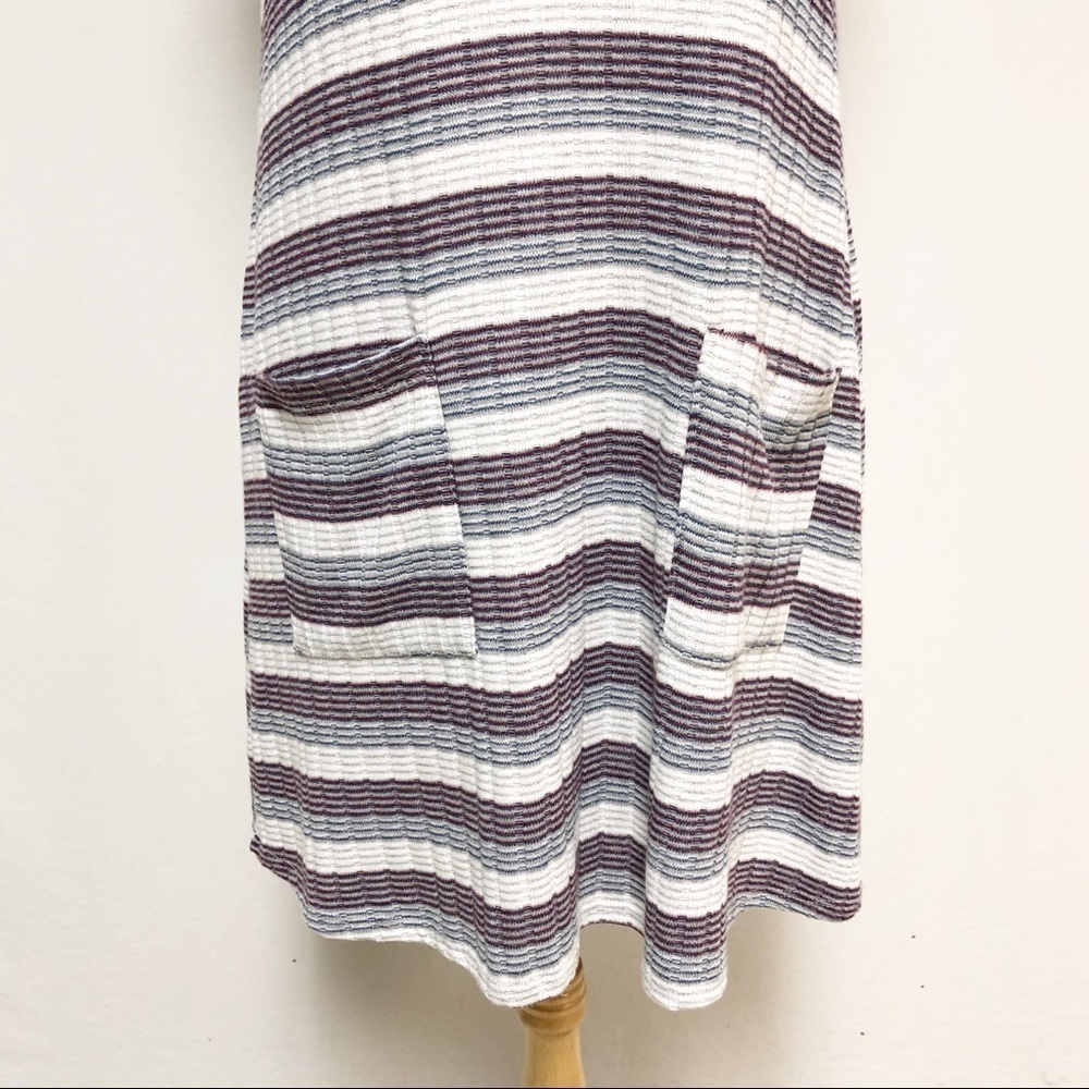 Altar’d State Ribbed Mock Neck Striped Dress - Picture 4 of 7